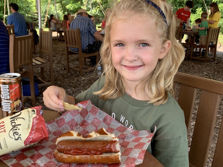 Child eating food