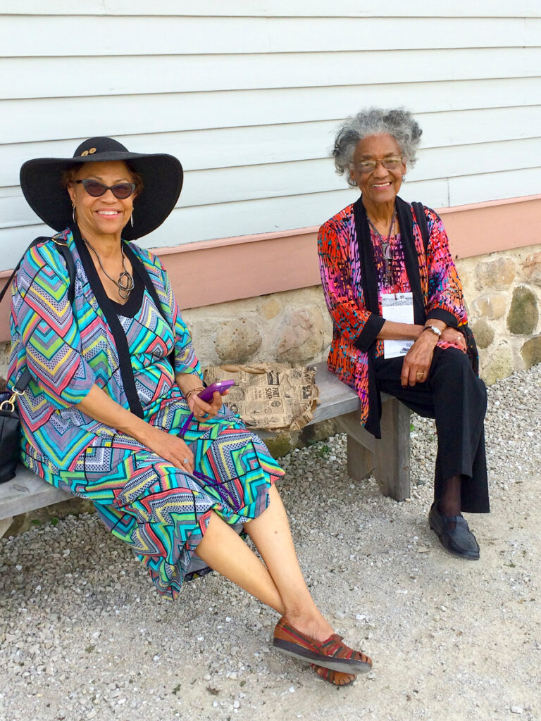 Donors to the Wisconsin Historical Society help keep the sites up and running just like membership! You could be just like these beautiful black women in their colorful clothes smiling about their recent donation!